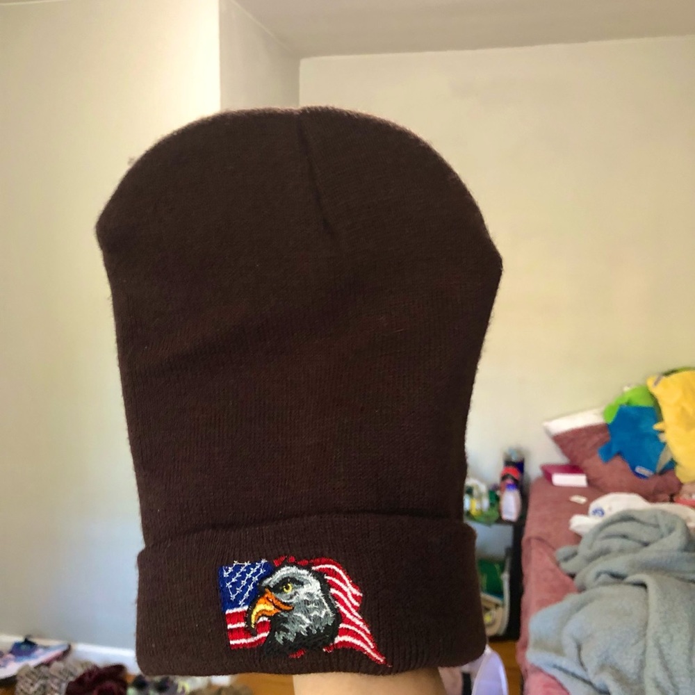 Beanie with American Bald Eagle
